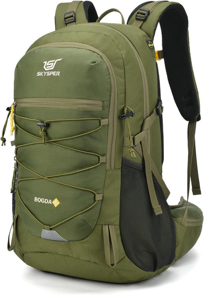 SKYSPER Hiking Backpack for Men Women, 35L Travel Backpack Waterproof Camping Backpack Outdoor Lightweight Daypack
