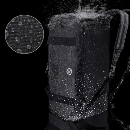 Gym Duffle Bag Backpack Waterproof Sports Duffel Bags Travel Weekender Bag for Men Women Overnight Bag with Shoes Compartment Black