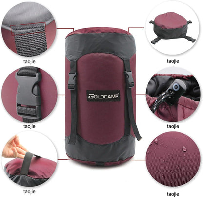 Outdoor Storage Stuff Sacks, Camping Gear Organizer (red, L)
