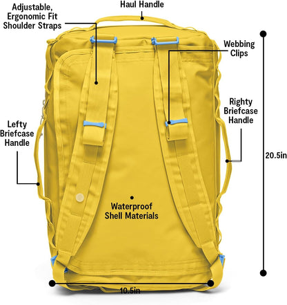Baboon to the Moon Go-Bag Small 40L – Detachable Straps, Small Duffle Bag for Travel, Gym Bag for Women, Mens Travel Bag, Duffel Bags for Traveling, Travel Duffel Bags for Women (Amber)