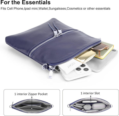 befen Genuine Leather Small Crossbody Purses for Women Travel Cross Body Bags Lightweight with Adjustable Shoulder Strap