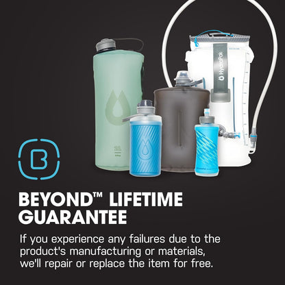 HydraPak Stow - Collapsible Backpacking Water Bottle (350ml, 500ml, 1L) - BPA Free, Ultra Light, Spill-Proof Twist Cap