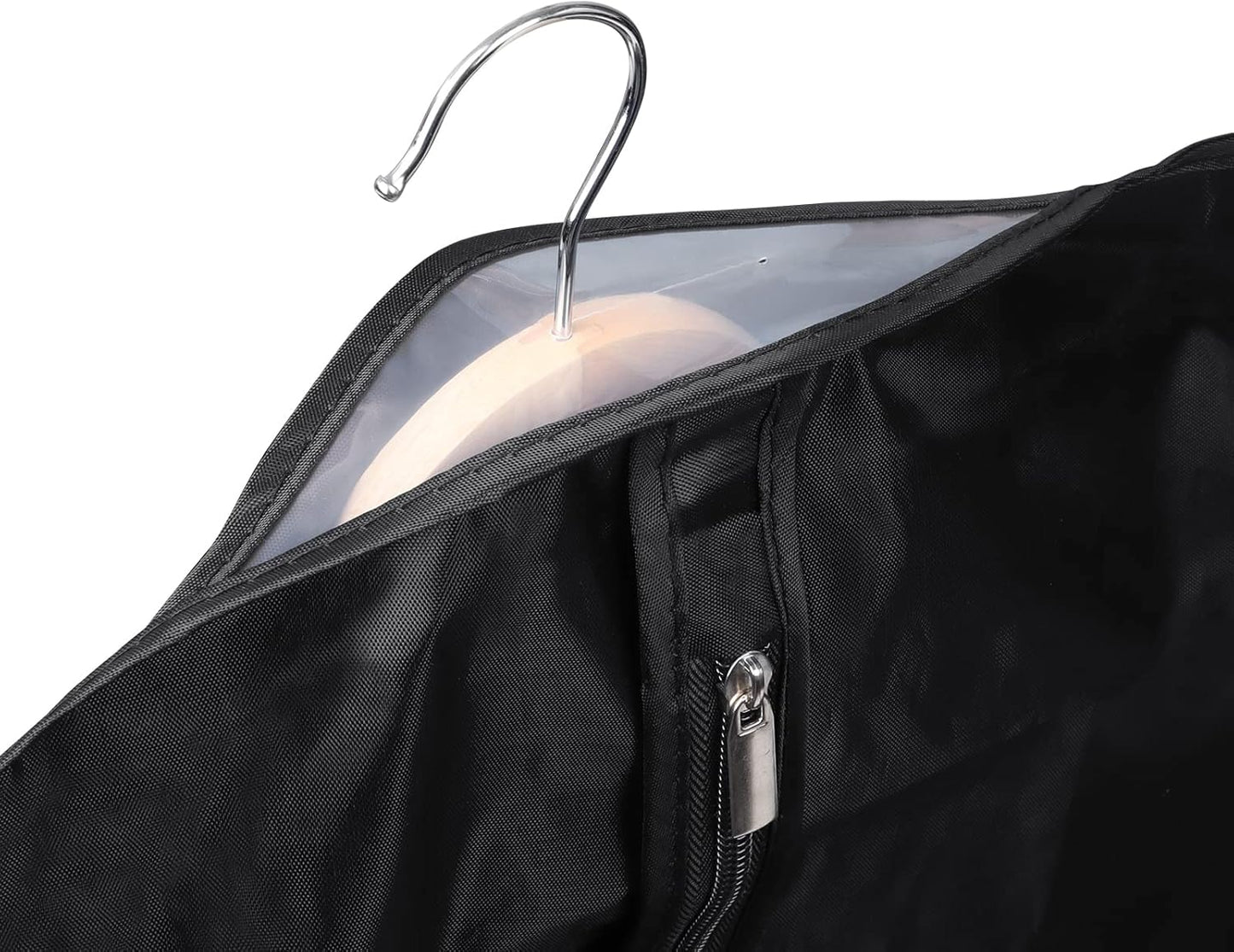 Univivi Garment Bag Suit Bag for Storage and Travel 43 inch, Washable Suit Cover for T-Shirt, Jacket, Suits, Coats, Set of 5, Oxford Fabrics
