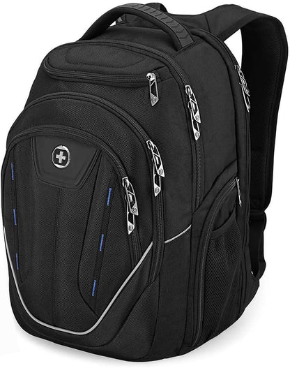 Swissdigital Design TSA Business Laptop Backpack For Men,Travel Backpack With USB Charging Port,College Tech Backpacks With RFID Pockets Presents For Men Fits 15.6 Inch Computer | TERABYTE