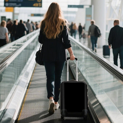 WUJIAONIAO Travel Luggage Cover Baggage Suitcase Cover Protector Skins 18-32 Inch (Pure Black, S (for 18-20 inch luggage))