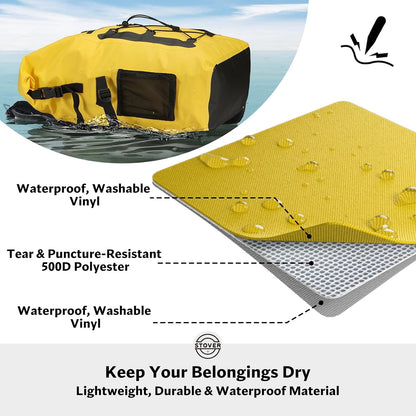 STOVER 5/10/25/30/40/55L Waterproof Backpack- Floating Dry Bag for Kayaking, Travel, Beach, Hiking, & Camping, Men/Women