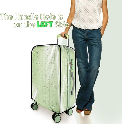Thicken Clear Luggage Cover Protector, 28" PVC Luggage Covers for Suitcase Waterproof Dustproof Anti-scratch Travel Suitcase Covers Case for Wheeled Luggage