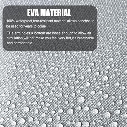 Rain Coats (2 Pack) - Reusable EVA Rain Ponchos for Adults Rain Jackets Raincoats for Men Women