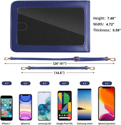 Crossbody Cellphone Purse Women Touch Screen Bag RFID Blocking Wallet Handbag Shoulder Strap