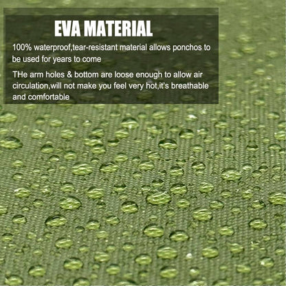 Rain Coats (2 Pack) - Reusable EVA Rain Ponchos for Adults Rain Jackets Raincoats for Men Women