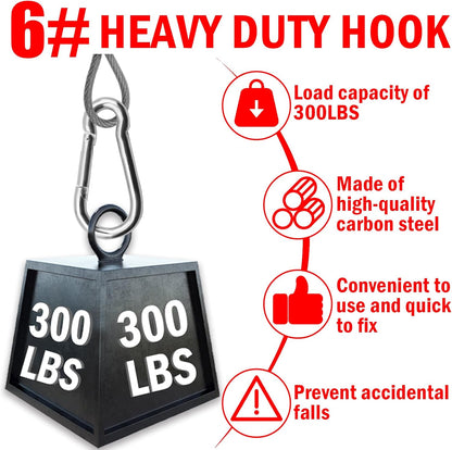 1/8 inch Stainless Steel Security Cable with Hooks 2.6 FT Luggage Lock Security Cable with Loops（10Pack ）