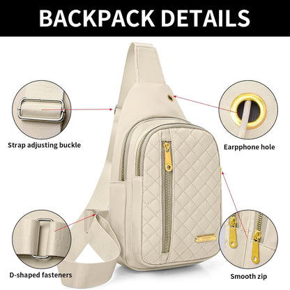 Small Sling Bag For Women Men Casual Crossbody Sling Backpack