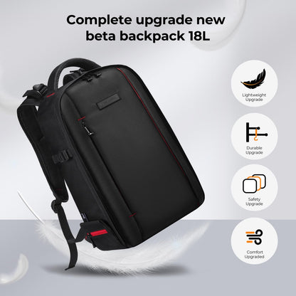 K&F CONCEPT Camera Backpack for Photographers Large Waterproof Photography Camera Bag with Laptop/Tripod Compartment for Men Women Black Red