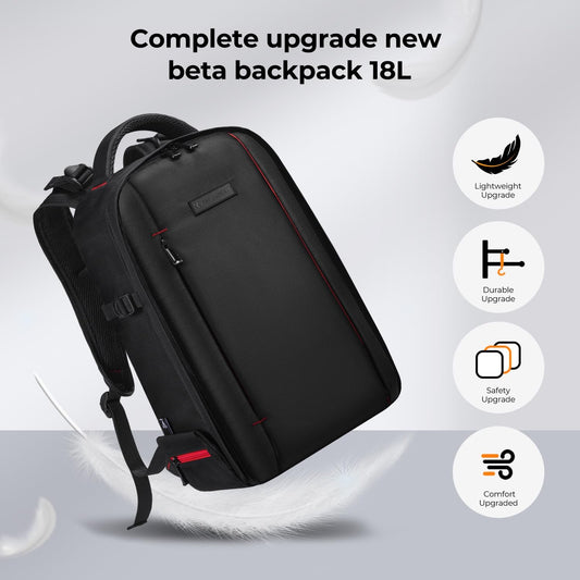 K&F CONCEPT Camera Backpack for Photographers Large Waterproof Photography Camera Bag with Laptop/Tripod Compartment for Men Women Black Red