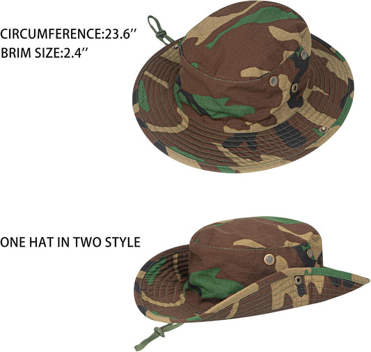 Sun Hats for Men Women Boonie Hat Foldable Fishing Hat UPF 50+ Bucket Hat for Fishing Hiking Garden Safari Beach