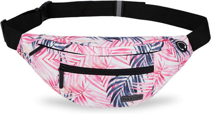 MAXTOP Large Crossbody Fanny Pack with 4-Zipper Pockets,Gifts for Enjoy Sports Festival Workout Traveling Running Casual Hands-Free Wallets Waist Pack Phone Bag Carrying All Phones
