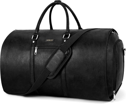 Garment Bag for Travel, Convertible Carry on Garment Duffel Bag for Men 3Pcs Weekender Bag 2 in 1 Hanging Suitcase Suit Bag