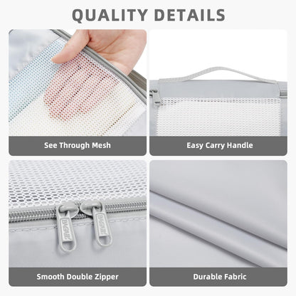BAGAIL 6 Set/8 Set/10 Set Packing Cubes Various Sizes Packing Organizer for Travel Accessories Luggage Carry On Suitcase