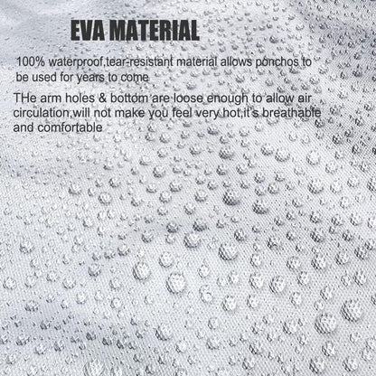 Rain Coats (2 Pack) - Reusable EVA Rain Ponchos for Adults Rain Jackets Raincoats for Men Women