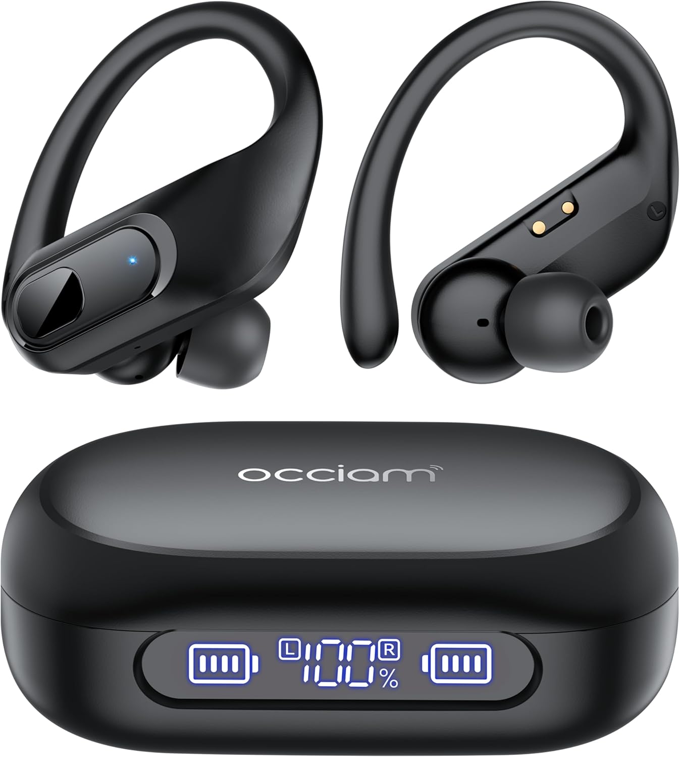 AI Translation Earbuds Real Time, 164 Language Translator Earbuds, 96H Playtime Translation Headphones, Noise Canceling, Audifonos Traductores Inglés Español for Business Meeting Travel Learning