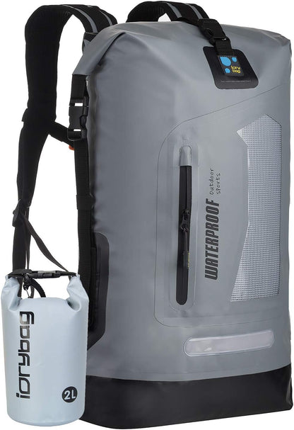 IDRYBAG Waterproof Backpack for Men 20L/30L/40L, Floating Dry Bag Kayak, Dry Backpack Hiking