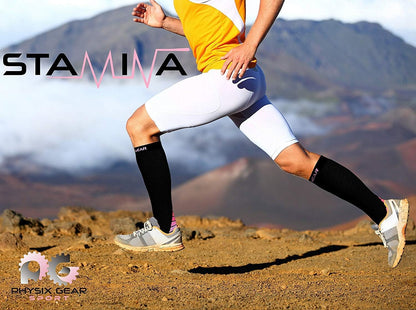 Physix Gear Compression Socks 20-30 mmHg - Men & Women - Running, Nurses, Shin Splints, Flight, Travel