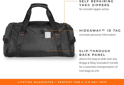Briggs & Riley Travel Duffel Bag - Weekender & Overnight Luggage for Women & Men, Softside Bag - ZDX Collection