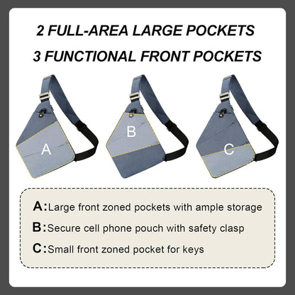 Anti Theft Crossbody Travel Bags for Women Men Cross Body Slim Sling Handbags with S Hook Antitheft