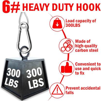 1/8 inch Stainless Steel Security Cable with Hooks 2.6 FT Luggage Lock Security Cable with Loops（10Pack ）