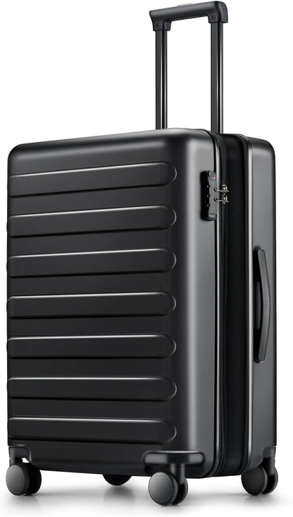 Carry on Luggage 22 X 14 X 9 Airline Approved, 20 Inch Luggage for 3-5 Days Travel, Double Spinner Wheels, 100% Hardshell PC, TSA Lock (00-Black (Expandable), Carry-On 20-Inch)