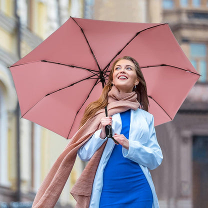G4Free UPF 50+ UV Protection Large Travel Umbrella 42/46 Inch Auto Open Close Windproof Sun Blocking Umbrella