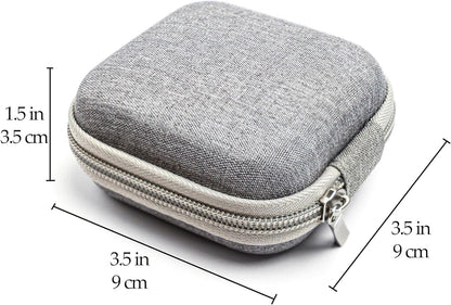 Multi-Functional Eye Drops, Medicine & Travel Accessories Organizer - Hardshell EVA Compact Carry Case - Loops & Mesh Pocket for Daily Pills, Charging Cables & Batteries by Clinical Experts