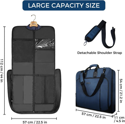 Noozion Garment Bag for Travel Large Carry On Suit Bag Hanging Travel Suit Bags Waterproof Suitcase Luggage Bag for Men Women Business Trips with Shoulder Strap