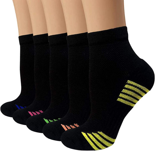 Iseasoo Copper Compression Socks for Men & Women – Plantar Fasciitis Relief, Ankle Support & Circulation – Running & Recovery