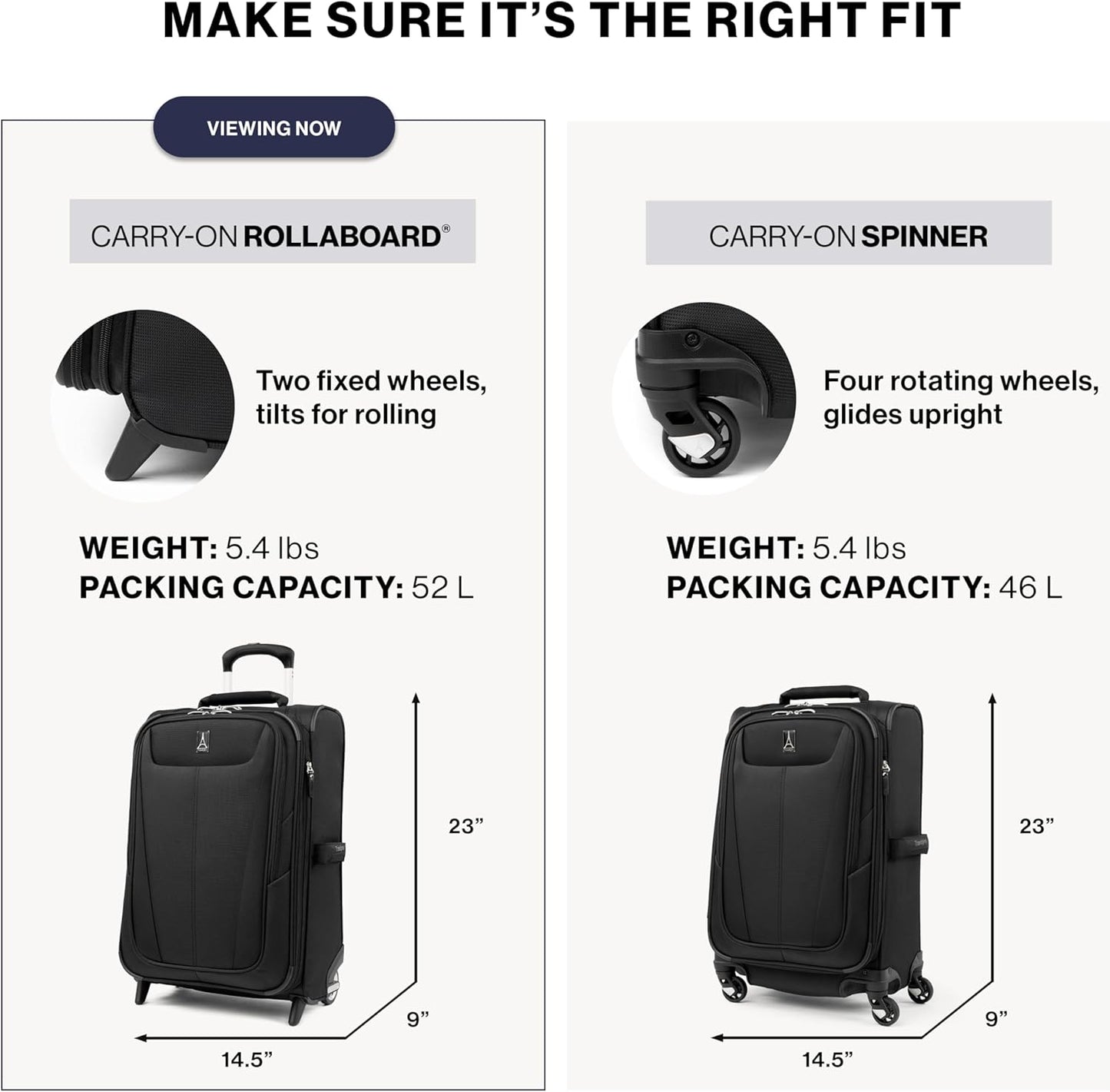 Travelpro Maxlite 5 Softside Expandable Upright 2 Wheel Carry on Luggage, Lightweight Suitcase, Men and Women, Shadow Grey, Carry On 22-Inch