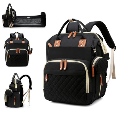 Diaper Bag, Backpack with Changing Station, Waterproof Baby Bag for Boys & Girls, USB Charging Port for Parents, Travel Backpack Baby Essentials & Lovely Baby Shower Gifts, Black