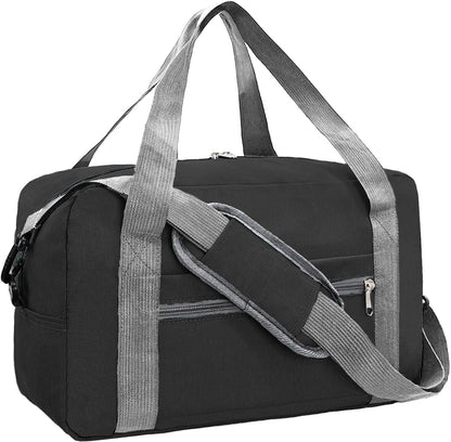 For Spirit Airlines Personal Item Bag 16x10x8 in Underseat Carry-on Luggage foldable Travel Duffle Bag for Airplanes(20L, Black)