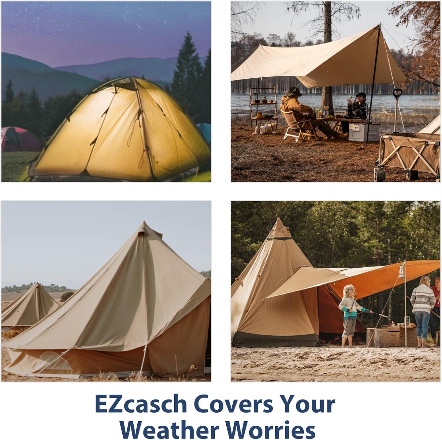 8’x10’ Canvas Tarps Heavy Duty Waterproof Tarpaulins with Aluminum Grommets,UV Resistant, 22Mil Multipurpose Drop Cloth, 14oz Cover Sheet for Outdoor and Indoor Use with Ropes Yellow