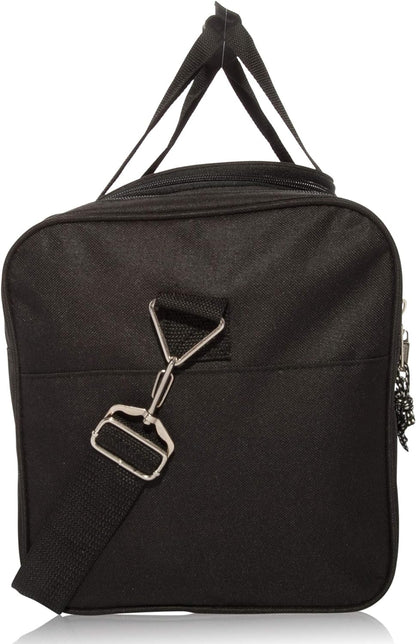 DALIX 21" Blank Sports Duffle Bag Gym Bag Travel Duffel Adjustable Strap in Black