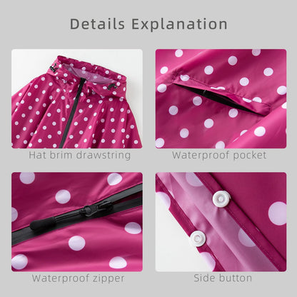 Cloak raincoat Unisex poncho Adult hooded men and women with pockets Mountaineering hiking rainstorm prevention