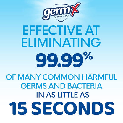 Germ-X Original Hand Sanitizer, Non-Drying Moisturizing Gel with Vitamin E, Instant and No Rinse Formula, Bulk Mini Travel Size for On-The-Go, 2 Fl Oz (Display Pack of 6)
