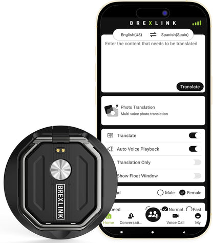 3-in-1 AI Translator Recorder, Language Translator Device, NO FEE for Translate & Transcribe, 140+ Language Translator, Online/Offline/Video/Photo Translation for Meeting Lecture Travel (Version 2)