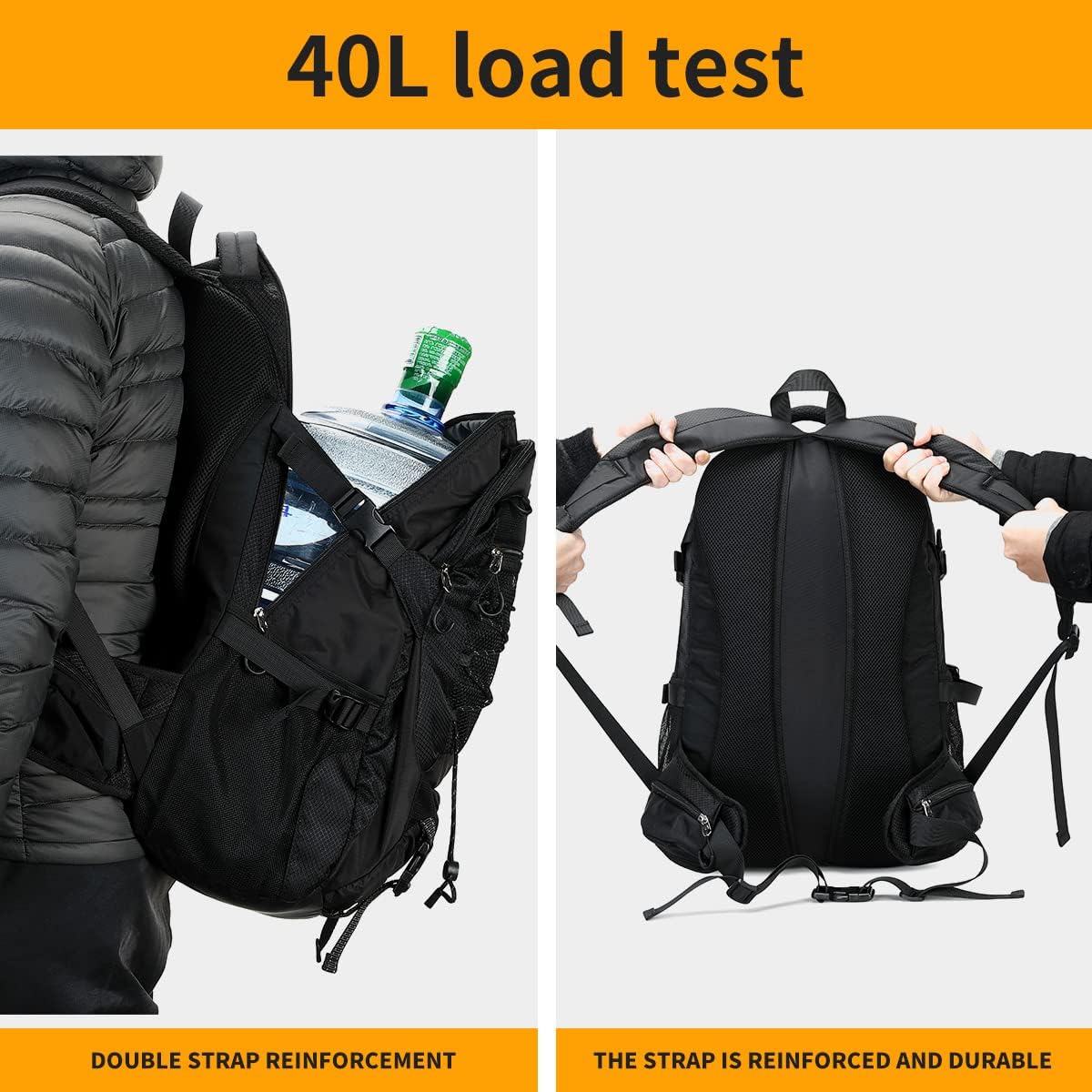 BOVIP 40L Hiking Backpack Waterproof Lightweight Daypack Travel Sports Camping Backpack for Men Women
