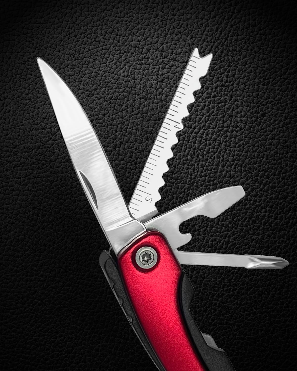UNOONE 11-in-1 Multitool Pliers - Stainless Steel Pocket Knife with Pliers, Screwdriver & Bottle Opener - Aluminum Handle EDC Knives for Survival, Camping, Hunting, Hiking - Gift for Men Women (Blue)