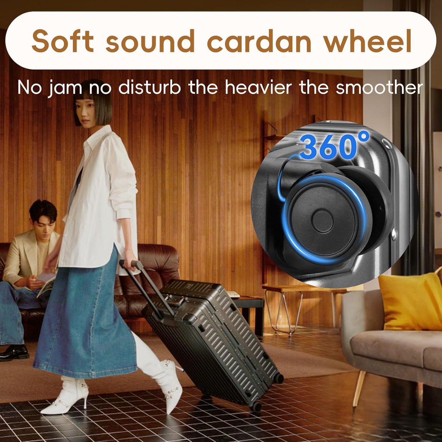 ROAMING Zipperless Luggage 28 Inch with Aluminum Frame, Checked-Large Lightweight 3-Layer PC Hard Shell Suitcase with Spinner Wheels, Metal Travel Luggage with Three TSA Locks, gray