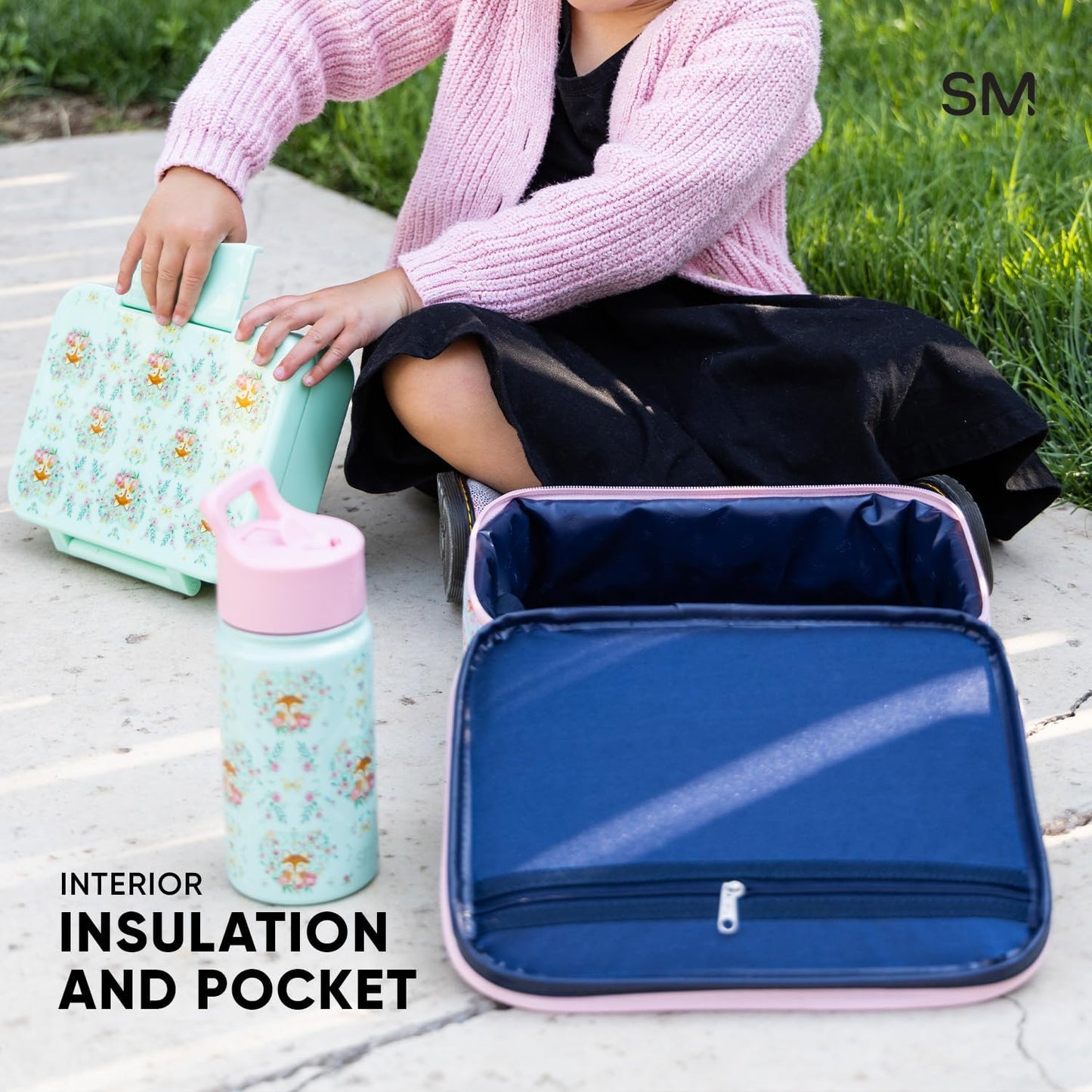 Simple Modern Disney Kids Lunch Box for School | Reusable Insulated Lunch Bag for Toddler, Girl, and Boy | Meal Containers with Exterior & Interior Pockets | Hadley Collection | Minnie Mouse Fun