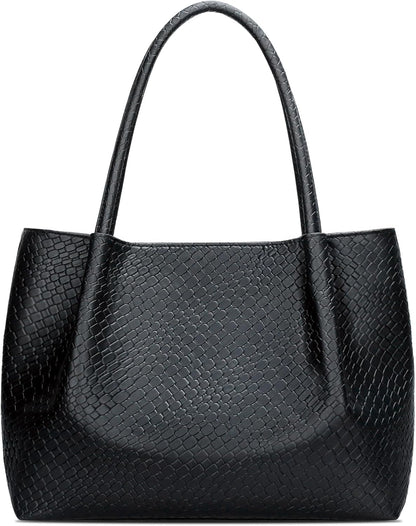 KKXIU Tote Bag for Women Vegan Leather Shoulder Purse Large Capacity Travel Bag