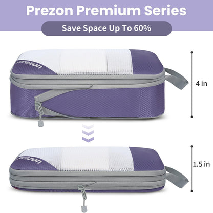 8 Set/6 Set/4 Set Compression Packing Cubes for Travel, Lightweight Vacation Travel Essentials, Travel Accessories for Suitcase Organizer Bags Set, Durable Luggage Organizer