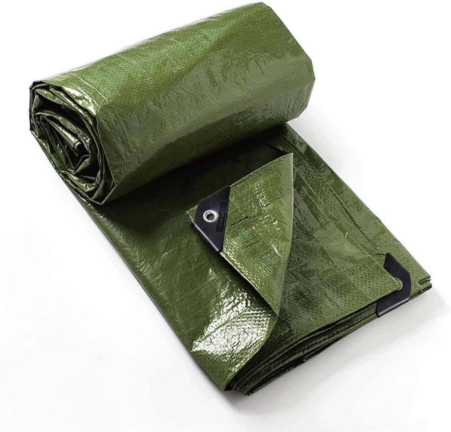 GUARD SHIELD Tarp Green 9x9 Feet Multi Purpose Waterproof Poly Tarp Cover 5mil