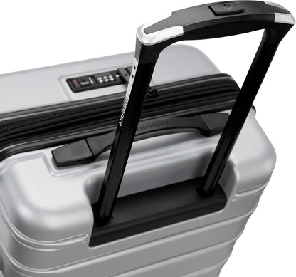 Samsonite Omni 2 Pro Carry-On Hardside Luggage with Front Entry - 360° Spinner Wheels - Scratch Resistant Hardshell - TSA, Airline-Approved - Lightweight Expandable Polycarbonate Shell - Pale Blue